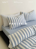 Load image into Gallery viewer, FANTASIA Collection Dream Planet [Sequence Harbor] Striped double-layer yarn cotton bed four-piece cotton bed sheet
