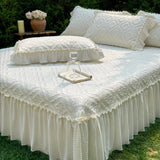 Load image into Gallery viewer, Summer high-end PE cool soft mat three-piece bed cover princess lace machine washable air conditioner soft mat
