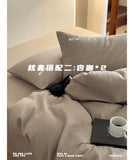 Load image into Gallery viewer, FANTASIA Fantasy Collection [Almond Parfait] Coffee Waffle Cotton Bed Four-piece Cotton Sheet