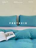 Load image into Gallery viewer, FANTASIA collection dream planet [do not smell the galaxy] blue and purple cotton knitted cotton bed four-piece cotton sheets