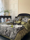 Load image into Gallery viewer, French retro cotton long-staple cotton four-piece set of pure cotton pleated lace quilt cover satin jacquard girl bedding