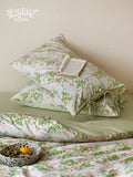 Load image into Gallery viewer, FANTASIA Collection Dream Planet [Xiandu Green Trace] Premium Sense British Broken Flower Tencel Cotton Four-piece Sheet