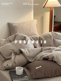 Load image into Gallery viewer, FANTASIA Fantasy Collection [Almond Parfait] Coffee Waffle Cotton Bed Four-piece Cotton Sheet