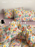 Load image into Gallery viewer, FANTASIA Collection Dream Planet [Afternoon in Ningfu] Class A knitted cotton bed four-piece cotton bed sheet