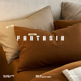 Load image into Gallery viewer, FANTASIA Collection Dream Planet [Pawn Amber] Caramel Color Waffle Cotton Four-piece Cotton Sheet