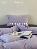 Load image into Gallery viewer, FANTASIA Collection Dream Planet [North Island Tropic of Cancer] Purple knitted cotton bed four-piece set of pure cotton sheets