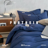 Load image into Gallery viewer, FANTASIA Collection Dream Planet [Blues Denim] Blue Waffle Cotton Bed Four-piece Cotton Sheet