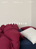 Load image into Gallery viewer, FANTASIA Collection Dream Planet [Premeditated Encounter] Contrasting Color Cotton Knitted Cotton Bed Four-piece Cotton Sheet