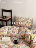 Load image into Gallery viewer, FANTASIA Collection Dream Planet [Afternoon in Ningfu] Class A knitted cotton bed four-piece cotton bed sheet