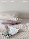 Load image into Gallery viewer, FANTASIA Collection Dream Planet [Washing Sun Like Pansy] Three-dimensional Jacquard Striped Cotton Four-piece Cotton Sheet