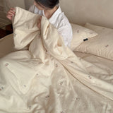 Load image into Gallery viewer, Sleeping naked and skin-friendly  Double-layer yarn Xia Liang quilt four-piece machine washable air conditioner thin quilt summer pure cotton super soft bedding