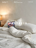 Load image into Gallery viewer, FANTASIA Collection Dream Planet [Hidden Moon Flow Wave] White Premium Cotton Bed Four-piece Cotton Sheet
