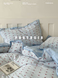 Load image into Gallery viewer, FANTASIA collection dream planet [Liuhai narration] blue ins wind cotton bed four-piece cotton bed sheet