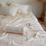 Load image into Gallery viewer, Lan preface French fairy beauty style summer Tencel summer cool quilt four-piece ice silk cake skirt thin quilt girl heart summer quilt