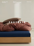 Load image into Gallery viewer, FANTASIA Collection Dream Planet [Cinnamon Rock Tea] Autumn and Winter Cotton Satin Grind Four-piece Cotton Sheet