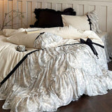 Load image into Gallery viewer, Antique ballet 🥰 French romantic niche cotton polished four-piece set of pure cotton long-staple cotton Lolita heavy industry bedding