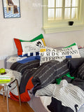 Load image into Gallery viewer, FANTASIA Collection Dream Planet [Mondrie Meow] Original Fashion Cat Cotton Bed Four-piece Cotton Sheet