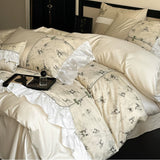 Load image into Gallery viewer, New Chinese 100 long-staple cotton four-piece set French classical ink painting quilt cover cotton light luxury bedding 4