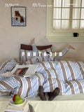 Load image into Gallery viewer, FANTASIA Collection Dream Planet [Star Season Pickup] British Style Striped Cotton Bed Four-piece Cotton Sheet