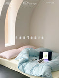 Load image into Gallery viewer, FANTASIA Collection Dream Planet [Fudge Soda] Pink and Blue Class A Cotton Knitted Cotton Four-piece Cotton Sheet