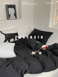 Load image into Gallery viewer, FANTASIA Collection Dream Planet [Escape to the West Highlands] Original black and white cotton bed four-piece cotton bed sheet