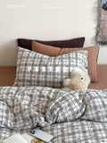 Load image into Gallery viewer, FANTASIA Collection Dream Planet [Frosting Code] Retro Plaid Cotton Knitted Cotton Four-piece Cotton Sheet