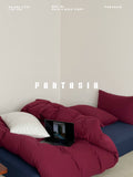 Load image into Gallery viewer, FANTASIA Collection Dream Planet [Premeditated Encounter] Contrasting Color Cotton Knitted Cotton Bed Four-piece Cotton Sheet