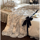 Load image into Gallery viewer, Antique ballet 🥰 French romantic niche cotton polished four-piece set of pure cotton long-staple cotton Lolita heavy industry bedding