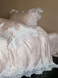 Load image into Gallery viewer, French romantic Tencel four-piece cool quilt cover sleeping naked sheets ice silk bedding summer light luxury high sense