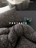 Load image into Gallery viewer, FANTASIA Collection Dream Planet [Galaxy Fragment] Black Polka Dot Class A Pure Cotton Cotton Knitted Cotton Four-piece Set