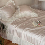 Load image into Gallery viewer, Summer French Lenzing Tencel Naked Sleeping Girl Butterfly Xia Liang Quilt Four-piece Ice Silk Washing Cooling Air Conditioning Quilt