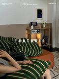 Load image into Gallery viewer, FANTASIA Collection Dream Planet [Greenwich Autumn] Class A Striped Knitted Cotton Four-piece Cotton Sheet