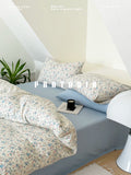 Load image into Gallery viewer, FANTASIA collection dream planet [********* Linling] floral knitted cotton bed four-piece set of pure cotton sheets
