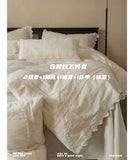 Load image into Gallery viewer, FANTASIA Collection Dream Planet [Violet] French Lace Linen Four-piece Set Embroidered Pure Cotton and Linen Sheet