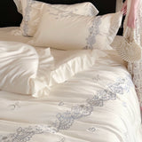 Load image into Gallery viewer, Lanxu Home Textiles French Girl Heart Long Staple Cotton Four-piece Set Lace Lace Quilt Cover Pure Cotton Sheet Bedding