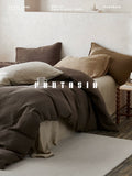 Load image into Gallery viewer, FANTASIA Collection Dream Planet [Ting Fengkui North] Class A cotton double-layer yarn bed four-piece set of pure cotton sheets