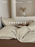 Load image into Gallery viewer, FANTASIA set dream planet [tea making story] brown cotton double yarn bed four-piece cotton bed sheet
