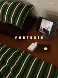 Load image into Gallery viewer, FANTASIA Collection Dream Planet [Greenwich Autumn] Class A Striped Knitted Cotton Four-piece Cotton Sheet