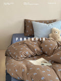 Load image into Gallery viewer, FANTASIA Collection Dream Planet [California Sweetheart] Bow Cotton Knitted Cotton Four-piece Cotton Sheet