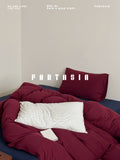 Load image into Gallery viewer, FANTASIA Collection Dream Planet [Premeditated Encounter] Contrasting Color Cotton Knitted Cotton Bed Four-piece Cotton Sheet