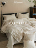 Load image into Gallery viewer, FANTASIA Collection Dream Planet [Violet] French Lace Linen Four-piece Set Embroidered Pure Cotton and Linen Sheet