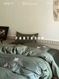 Load image into Gallery viewer, FANTASIA collection dream planet [Qingfu Shuying] goldfish embroidered cotton bed four-piece set of pure cotton sheets