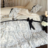 Load image into Gallery viewer, Antique ballet 🥰 French romantic niche cotton polished four-piece set of pure cotton long-staple cotton Lolita heavy industry bedding
