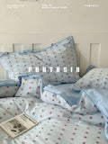 Load image into Gallery viewer, FANTASIA collection dream planet [Liuhai narration] blue ins wind cotton bed four-piece cotton bed sheet