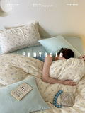 Load image into Gallery viewer, FANTASIA Collection Dream Planet [Tingdao Creamy Candy] Cotton Double Yarn Bed Four-piece Bedding Pure Cotton Sheet