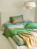 Load image into Gallery viewer, Light luxury advanced gradual change summer naked sleeping Lenzing Tencel summer cool quilt four-piece cool silky smooth air conditioner quilt bedding