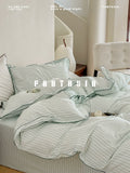 Load image into Gallery viewer, FANTASIA Collection Dream Planet [Wild Mist Sleeping Rain] Class A cotton washed cotton edge four-piece set of pure cotton sheets