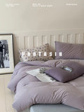 Load image into Gallery viewer, FANTASIA Collection Dream Planet [Fenghua Mountain Sleep] Original Purple Cotton Knitted Cotton Four-piece Cotton Sheet