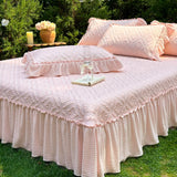 Load image into Gallery viewer, Summer high-end PE cool soft mat three-piece bed cover princess lace machine washable air conditioner soft mat