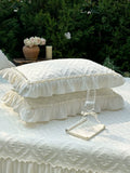 Load image into Gallery viewer, Summer high-end PE cool soft mat three-piece bed cover princess lace machine washable air conditioner soft mat